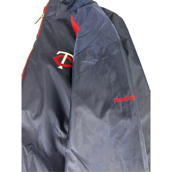 Minnesota Twins Reebok Authentic Baseball MLB Windbreaker Size 2XL - Picture 10 of 13
